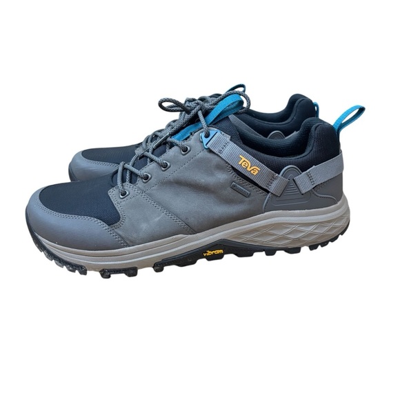 Teva Grandview GTX Low In Gray & Blue Leather Hiking Boots Men’s Sz 11.5 1134094 - Picture 1 of 7